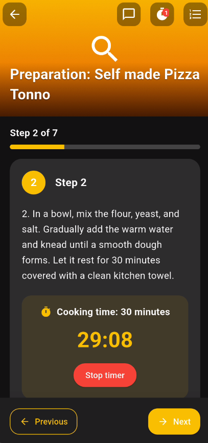 StockChef App Interface