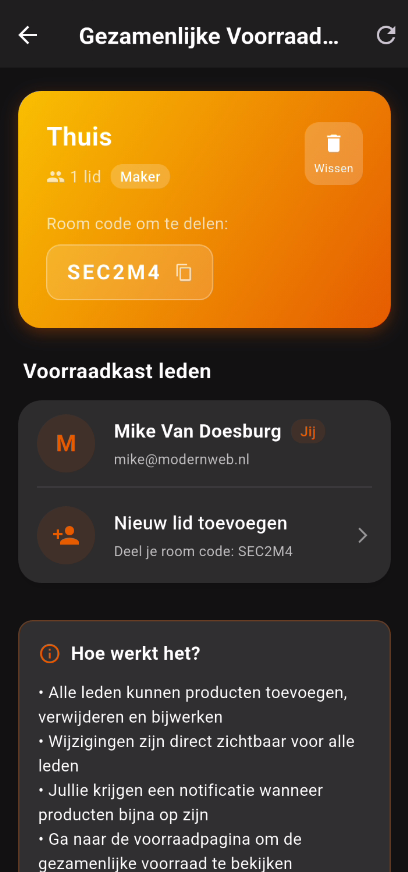 Shared Pantry Interface