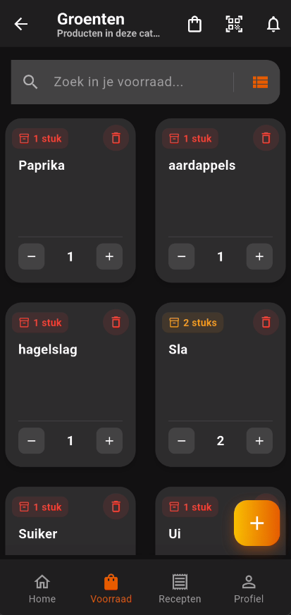 Product Tracking Interface